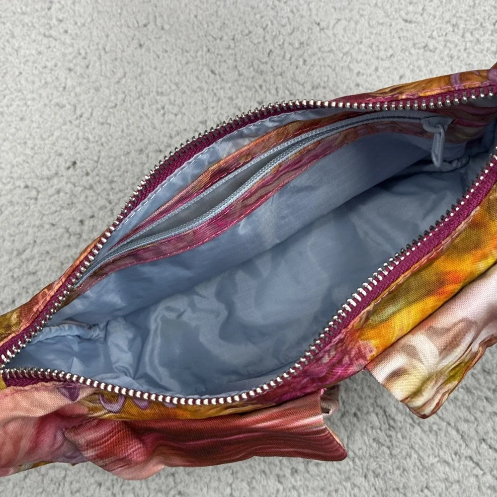 BAGGU x Collina Strada Cargo Shoulder Bag Berry Chrysanthemum Floral Purse